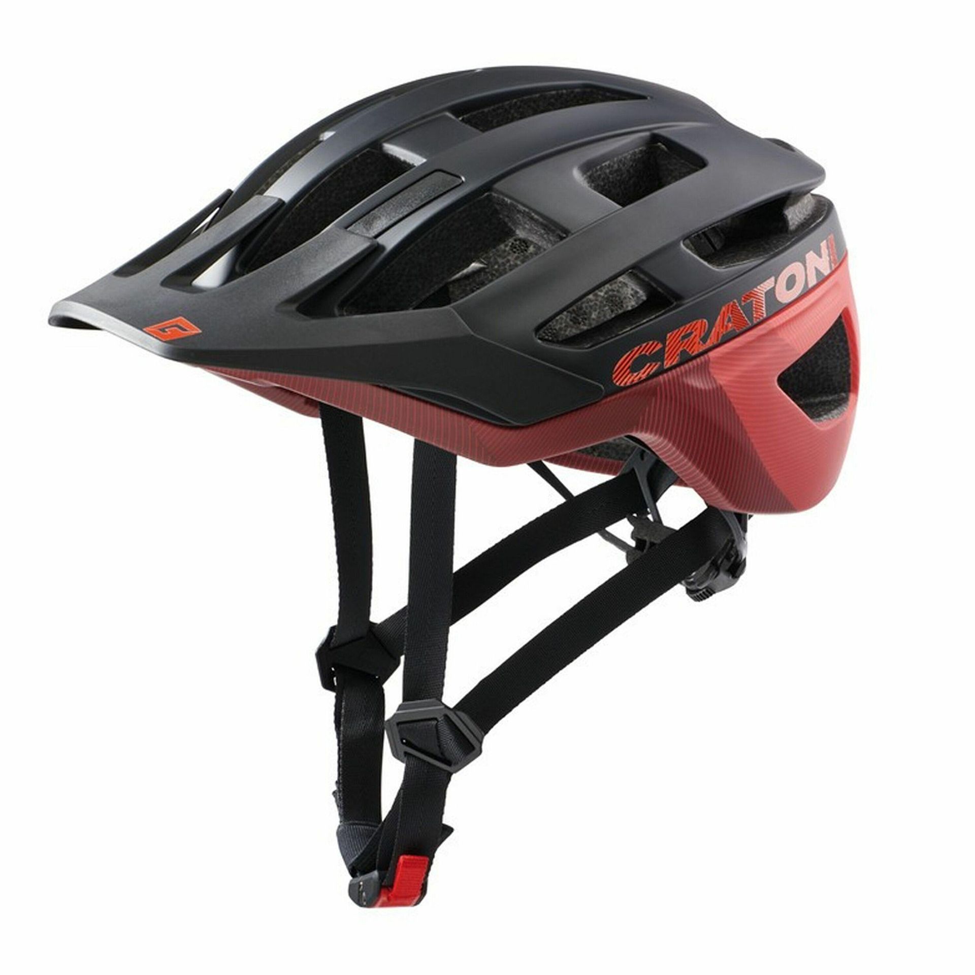 Cratoni Helmets Helmets AllRace kask rowerowy, czarno-czerwony, M-L 56-61