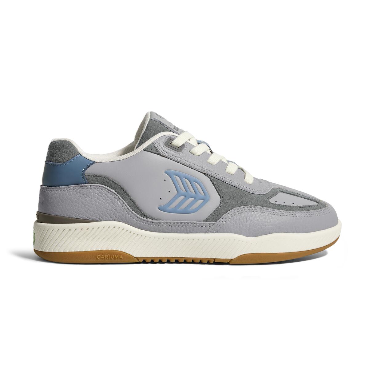 Buty sportowe Cariuma Skategoat C25 Onyx Grey Leather Faded Denim Logo