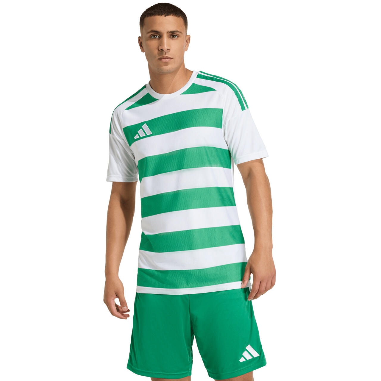 Koszulka męska adidas Hooped 26 Jersey biało-zielona
