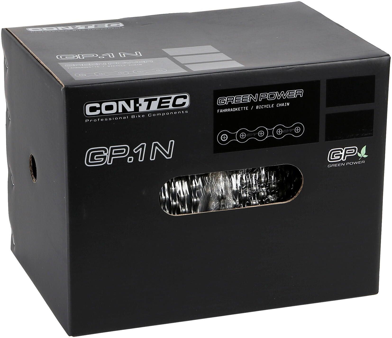 Łańcuch CONTEC GreenPower Singlespeed 1/2 x 3/32 112 ogniw tytanowy szary