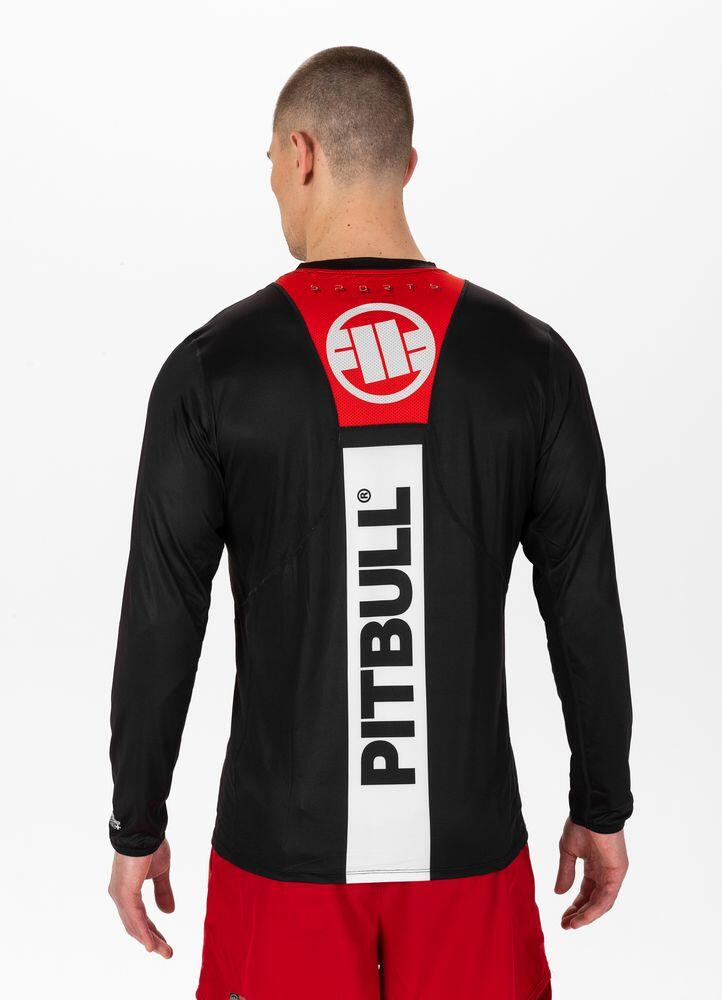 Longsleeve Mesh Rashguard Pit Bull Performance Pro plus Hilltop Sports - Czarny