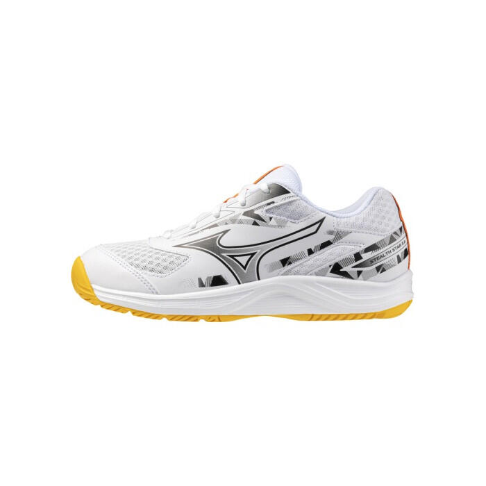 Buty dziecięce Mizuno Stealth Star 3 white/fiery coral 2/citrus WYSYŁKA W 24H 30 DNI NA ZWROT