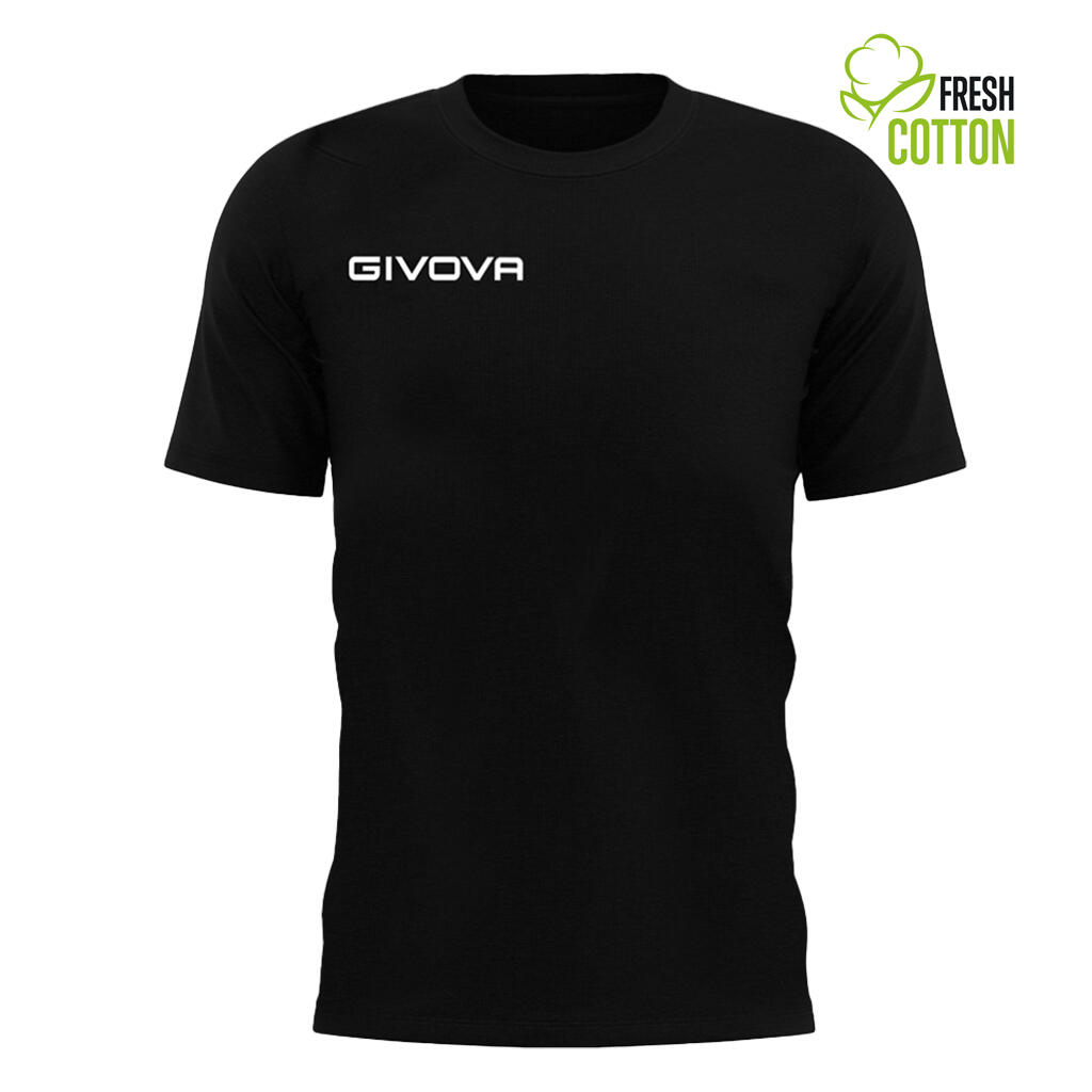 Givova XL Czarne T-Shirt z Bawełny - Oddychający i Wygodny