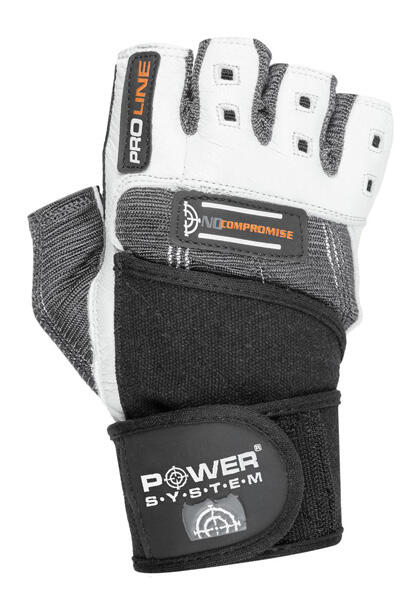 Rękawice fitness Power System  Fitness Rukavice No Compromise Černé M