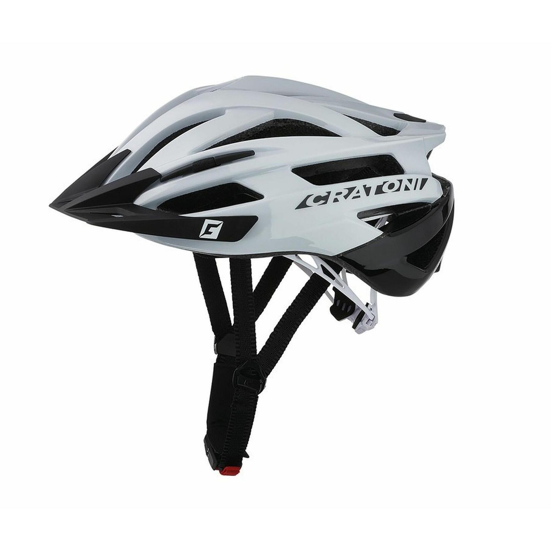 Cratoni Agravic Kask MTB, white/black gloss S/M | 54-58cm 2020 Kaski MTB 2015061780