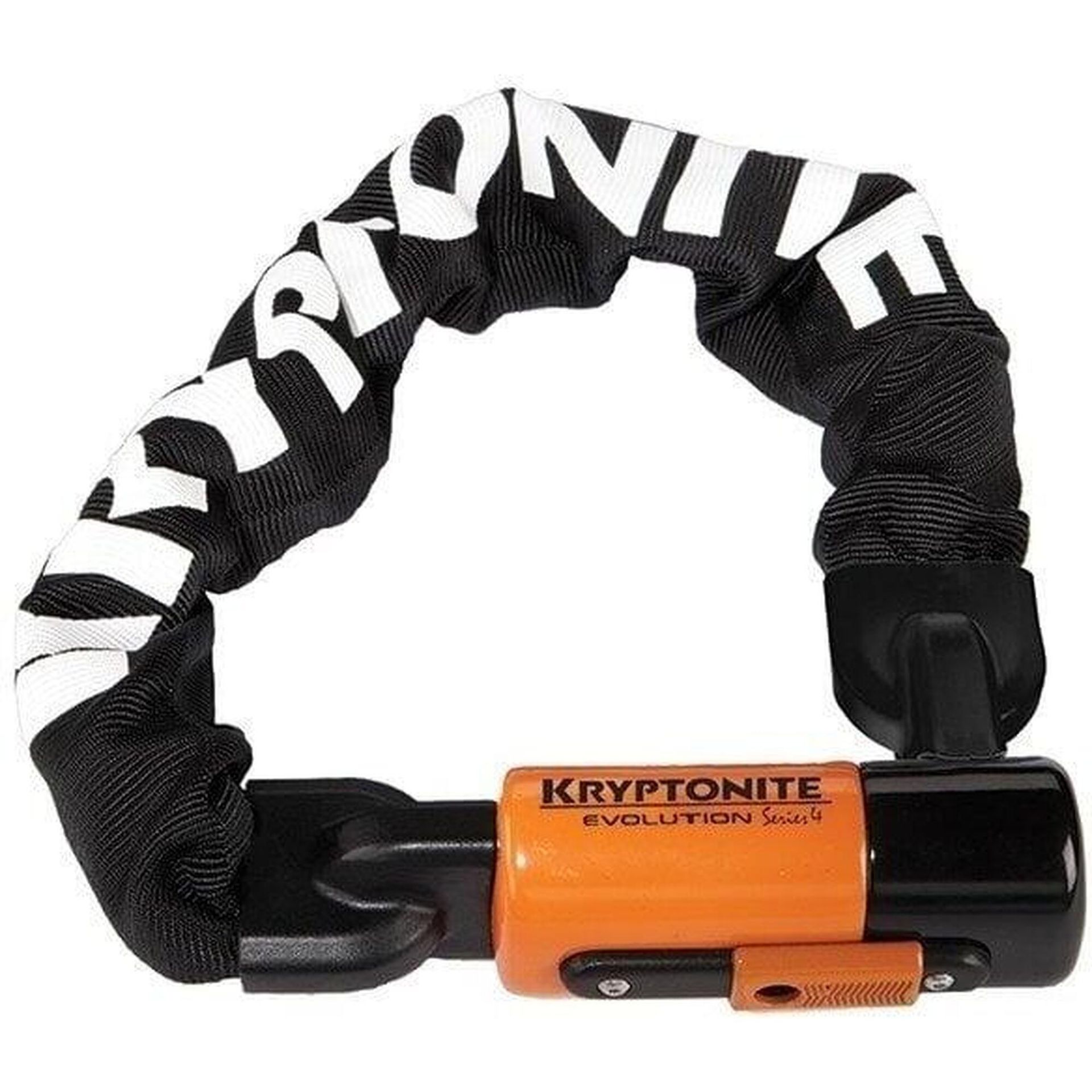 Kryptonite Łańcuch Evolution Series 4 czarny-pomarańczowy / Rozmiar: 55 cm