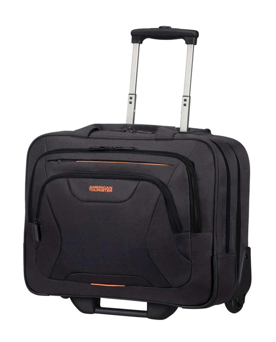 American Tourister AT Work Walizka biznesowa 44 cm przegroda na laptopa black/orange