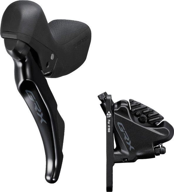 Shimano GRX ST-RX400/BR-RX400 Hamulec tarczowy Przednie koło 2-rz., black 2020 Hamulce tarczowe I-RX400DLF6SC100A