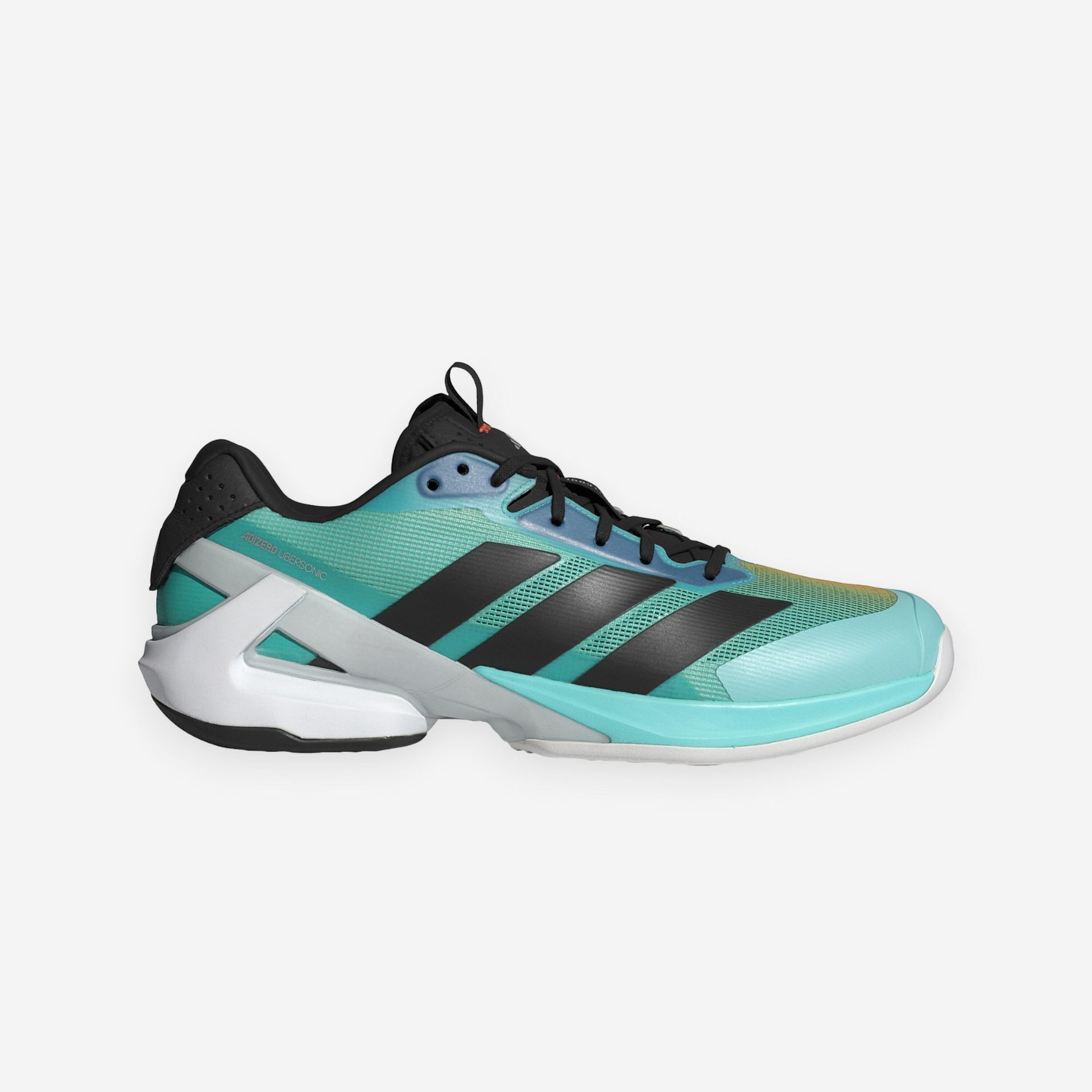 Męskie buty tenisowe adidas Adizero Ubersonic 5 Tennis Shoes Flash Aqua/Core Black/Lucid Orange EUR 43 1/3