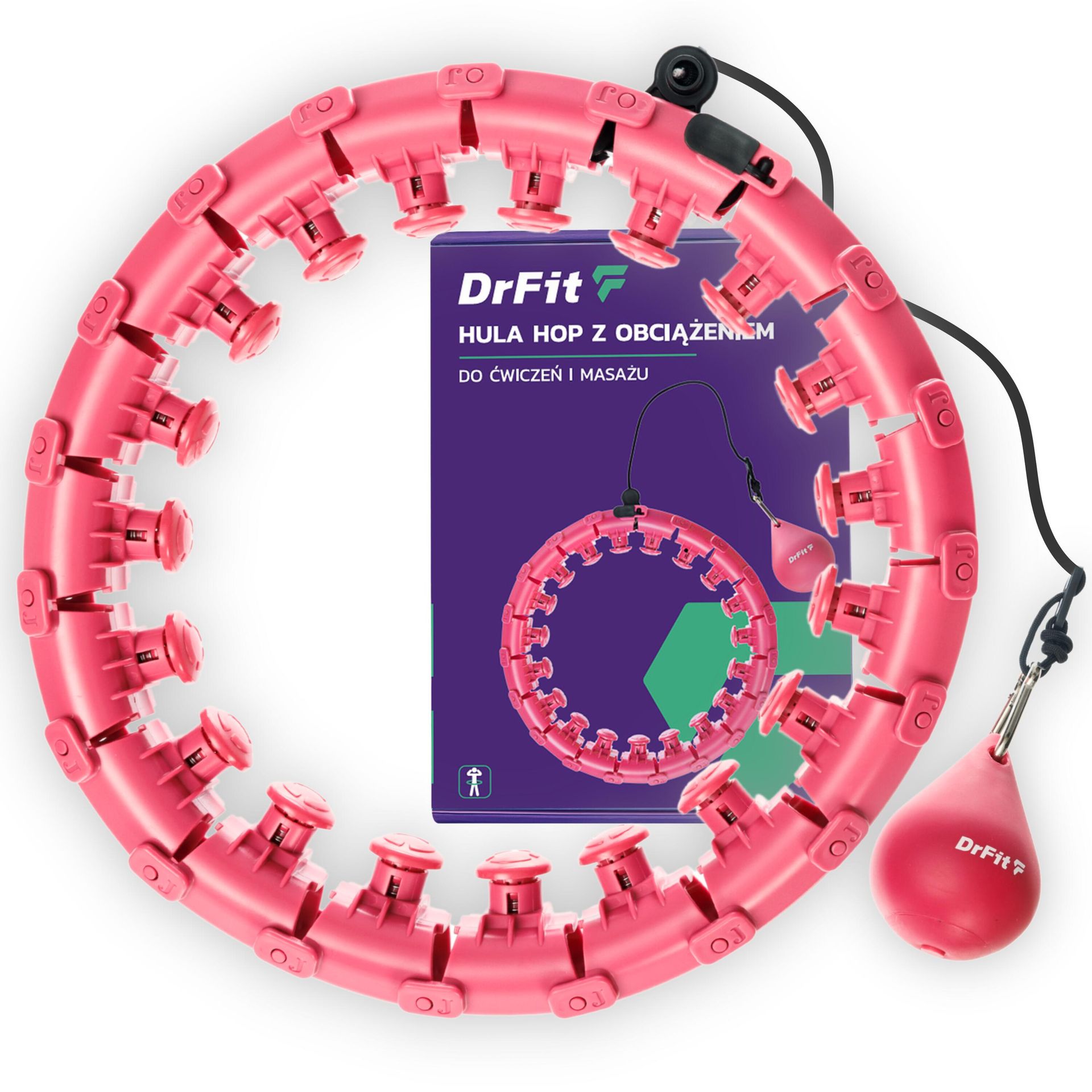 Hula hop DRFIT DF HP-003-3 Fioletowy