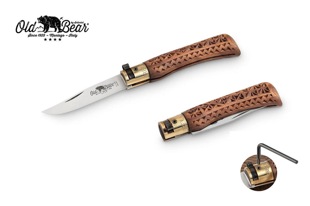 OLD BEAR® STAL NIERDZEWNA, RĘKOJEŚĆ Z RZEŹBIONEGO ORZECHA WŁOSKIEGO M 9307/19_LNI