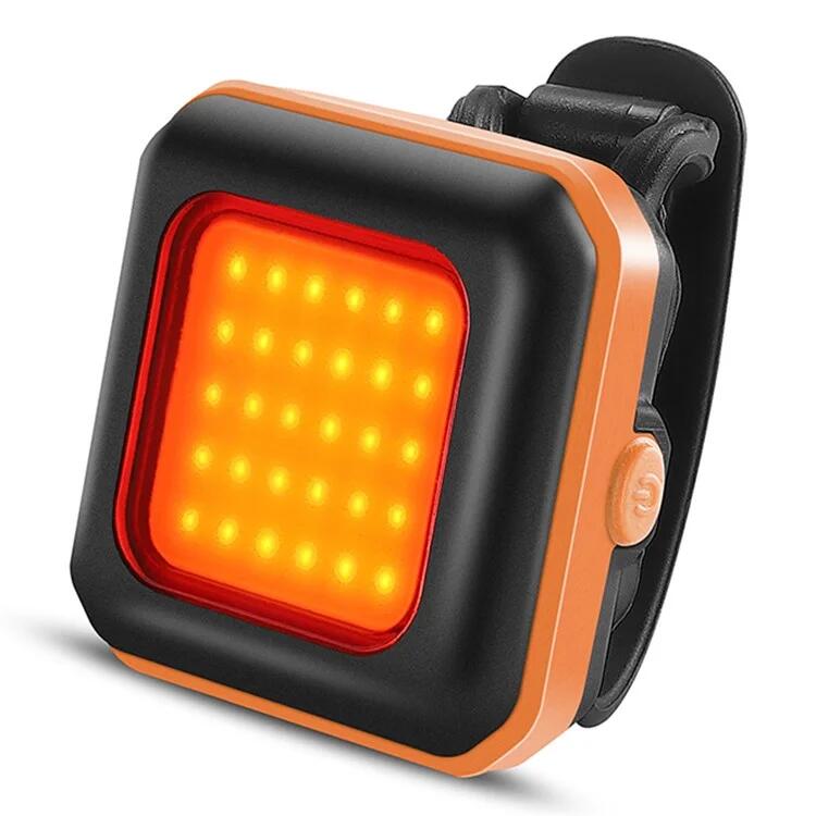 Lampka LED bezpieczeństwa do roweru - Tylny światło pomarańczowe / Czerwone świa