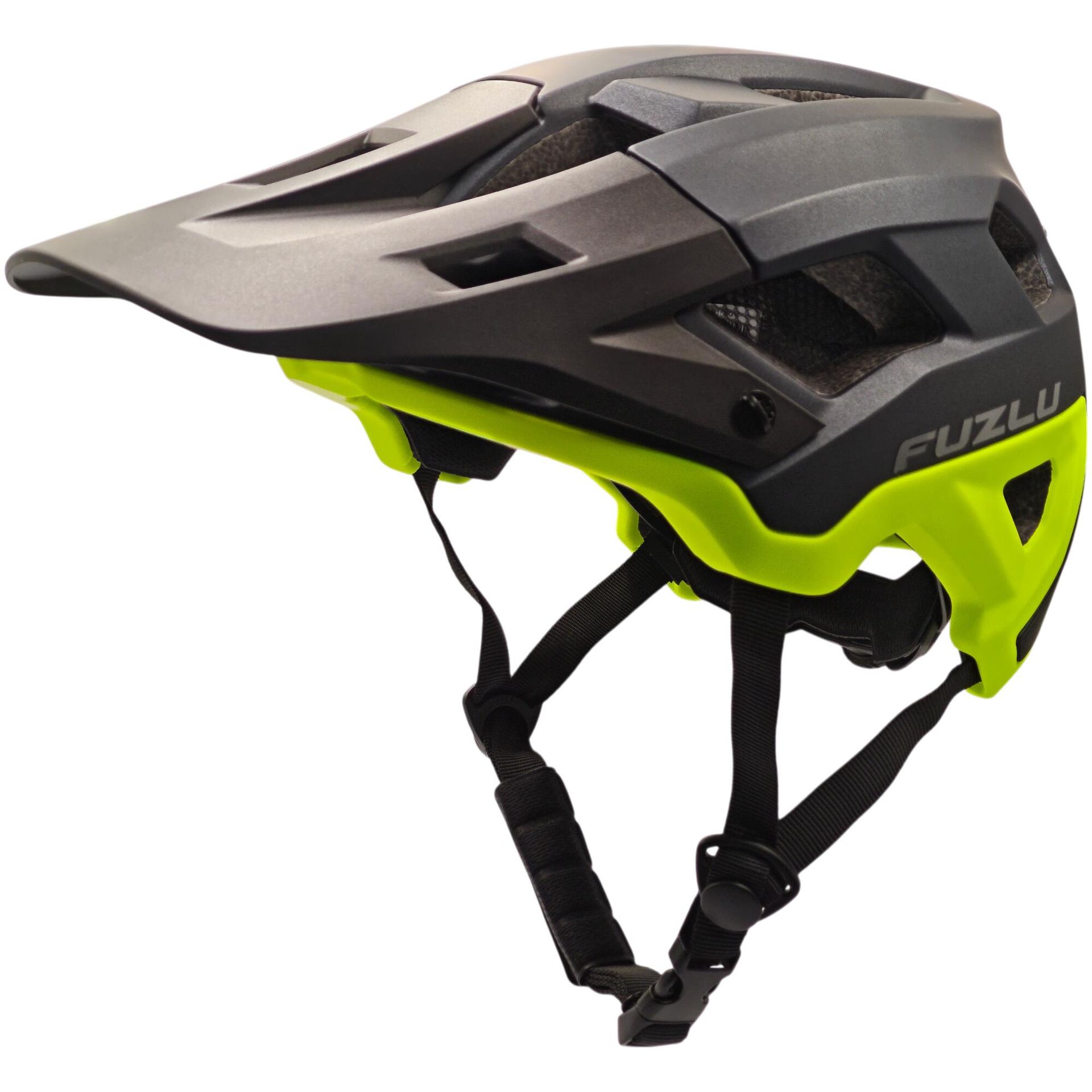 Kask rowerowy FUZLU Attack ZL-B050 Matte Graphite/yellow rozm. L ( 59 - 61 CM )
