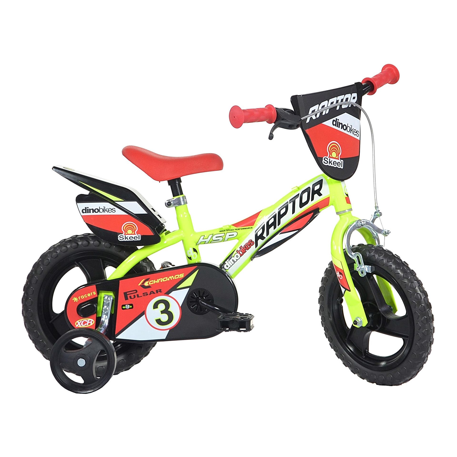 Dinobikes Raptor 12 cali żółty
