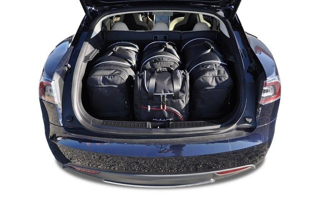 Kjust Carbags massges chniederte torby podróżnej samochód fr Tesla model S, 2012 zestaw wysokiej jakości pokrowce na rolki kjust univ