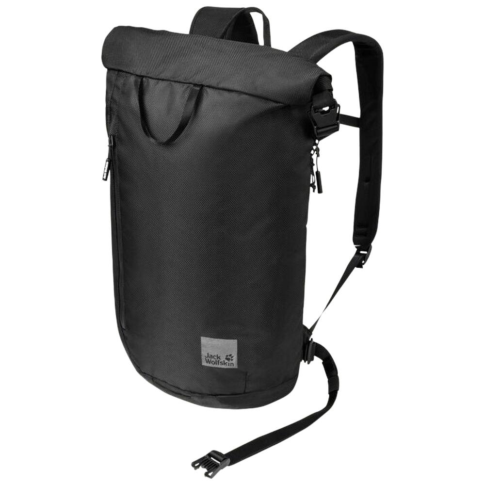 Jack Wolfskin Unisex – Helsinki Rollop Plecak Dzienny, Ultra Czarny, Jeden Rozmiar