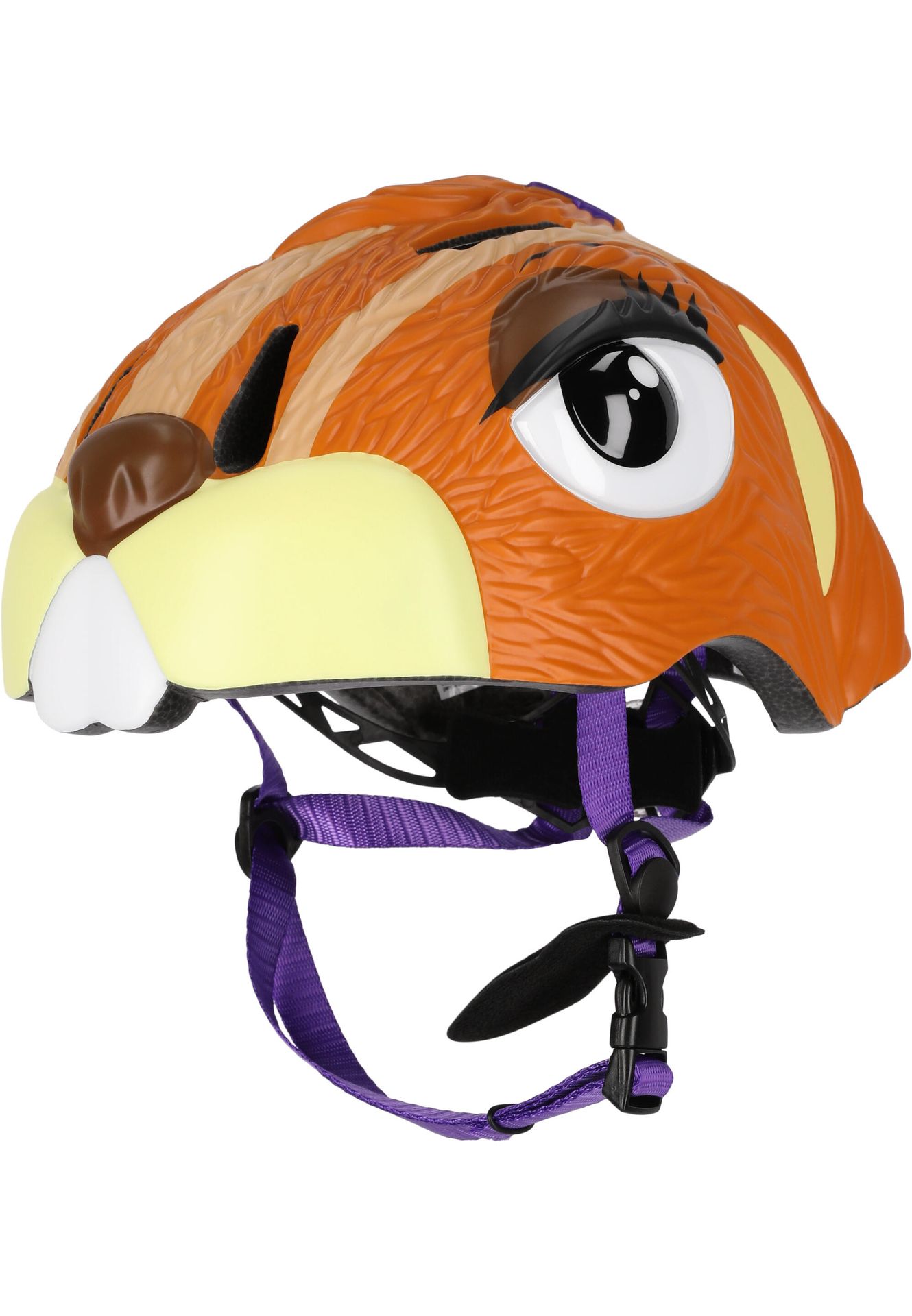 Kask Rowerowy dla dzieci Brązowa Wiewiórka Crazy Safety Certyfikowany