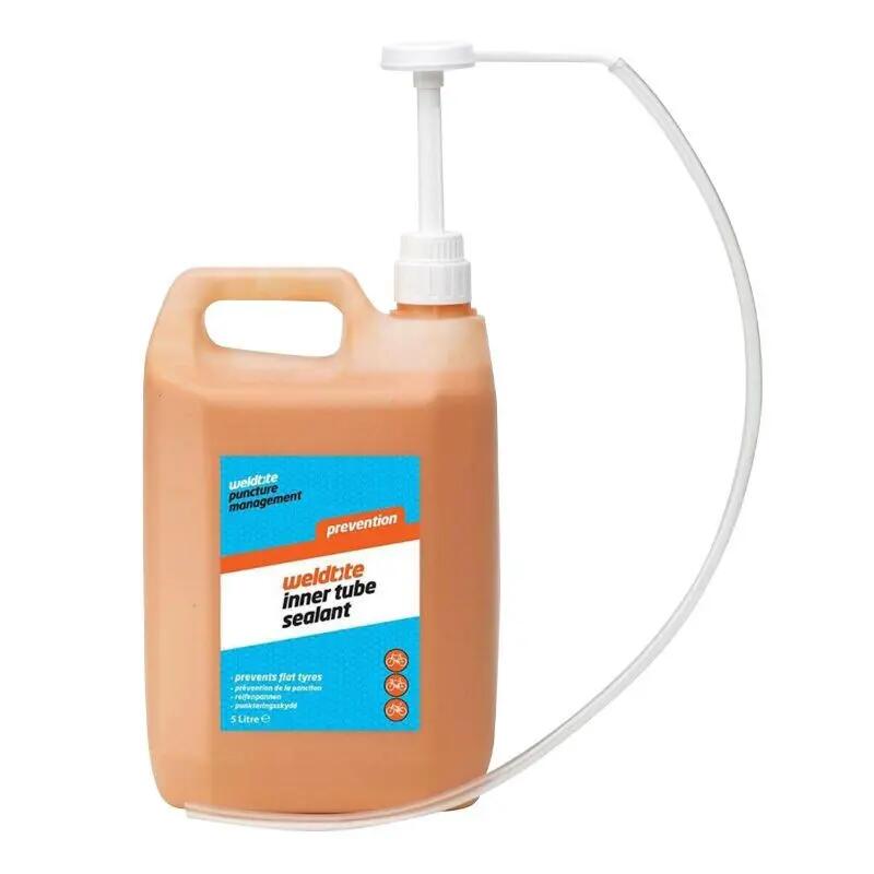 WELDTITE Mleczko do dętek DR SLUDGE PUNCTURE PROTECTION + pompka 5litrów 5013863030133