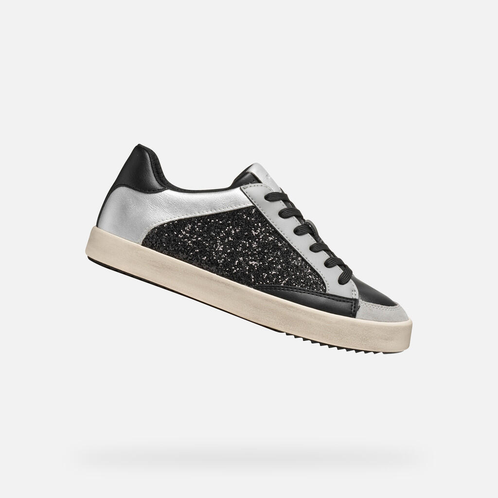 Baskets Femme Baskets Geox D BLOMIEE Beige Noir Geox