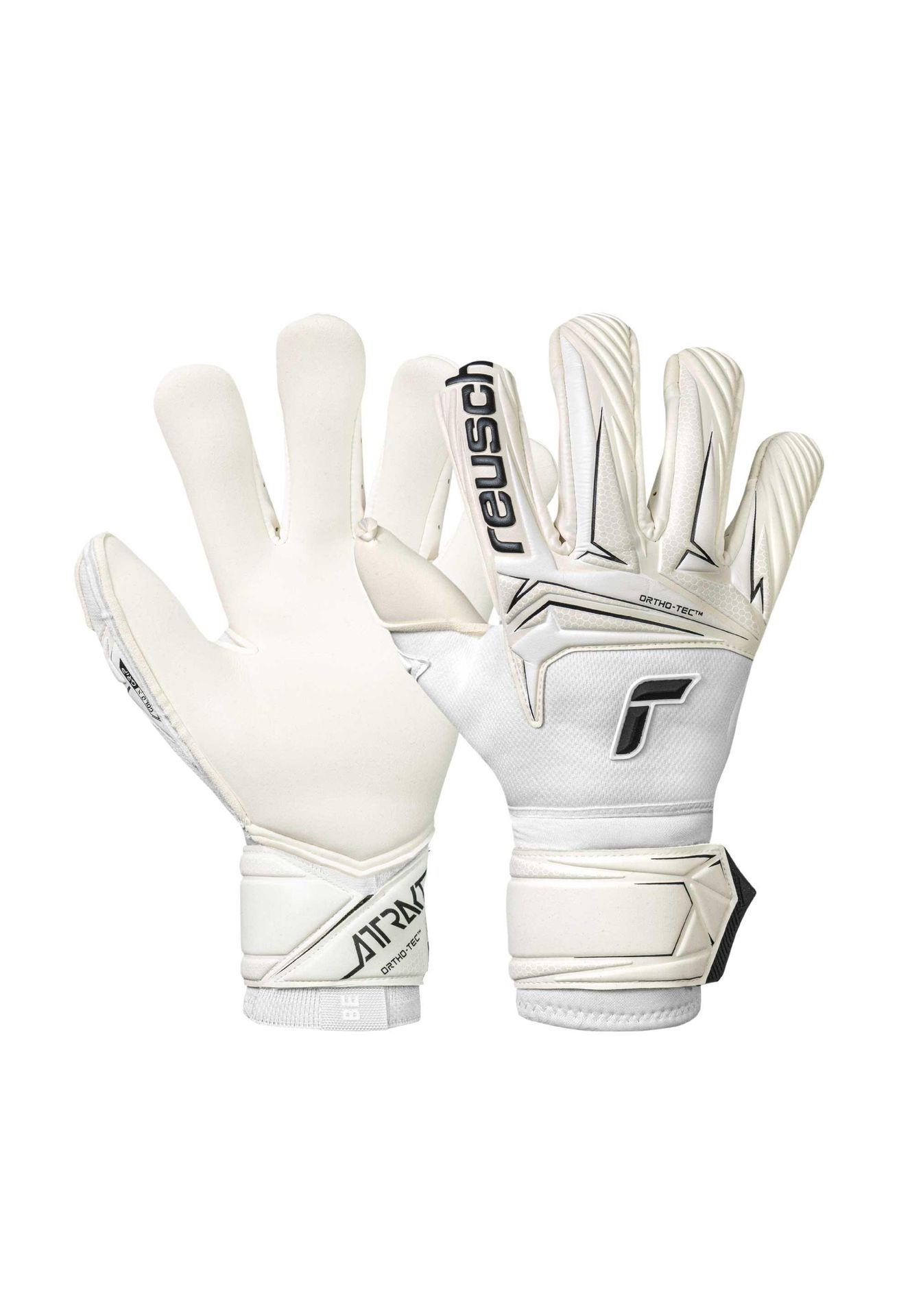 Rękawice bramkarskie Reusch Attrakt Gold X Ortho-Tec white