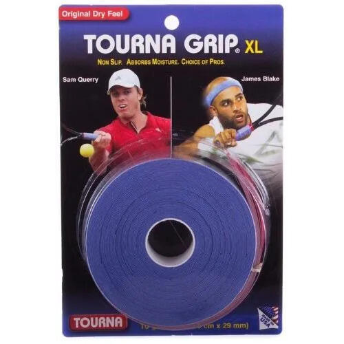 Tourna tourna Blister (3 X Biały over Grip Owijka rękojeści taśmy na uchwyt overgrips, XL TG10XL_Taille XL