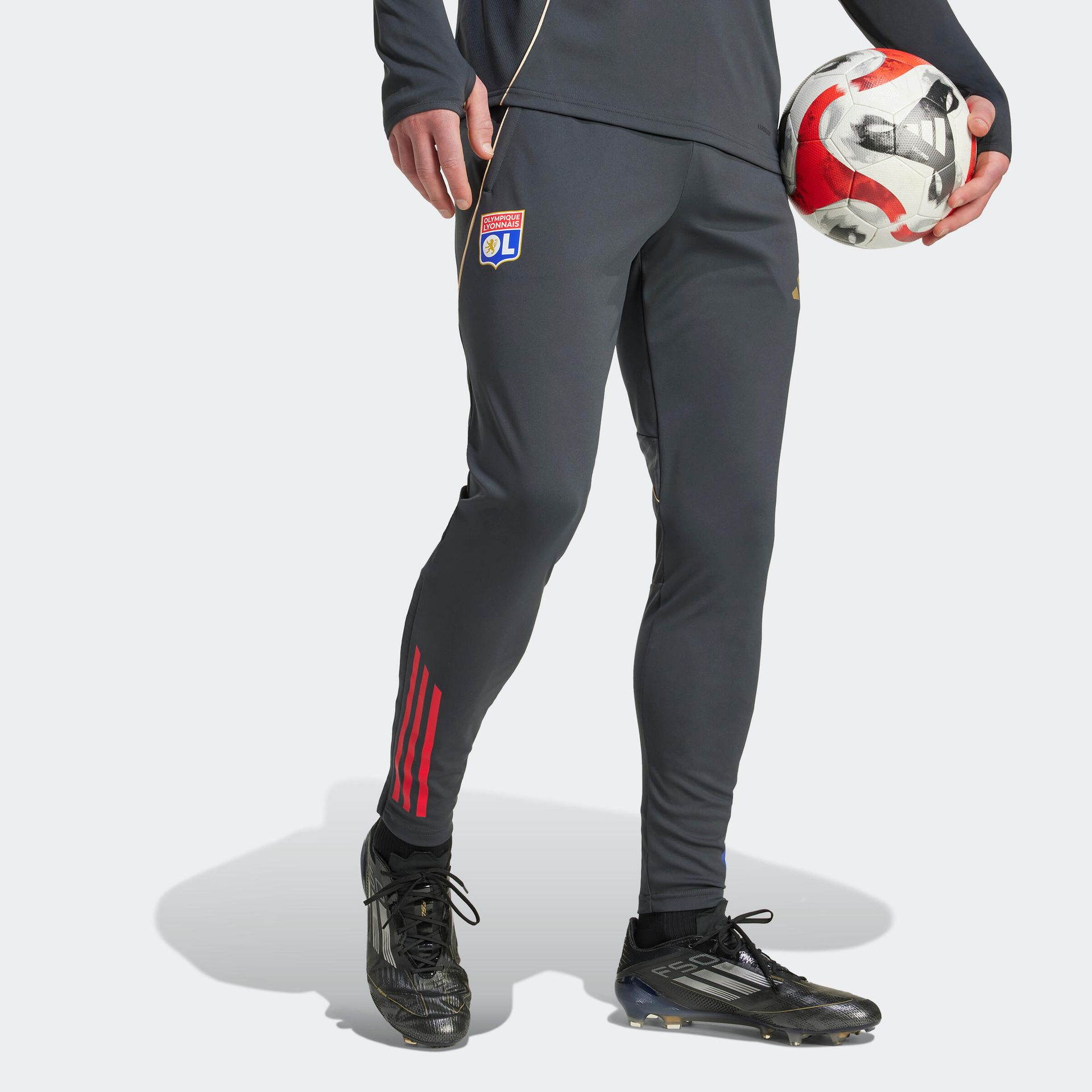 Spodnie piłkarskie treningowe ADIDAS Olympique Lyonnais 25/26