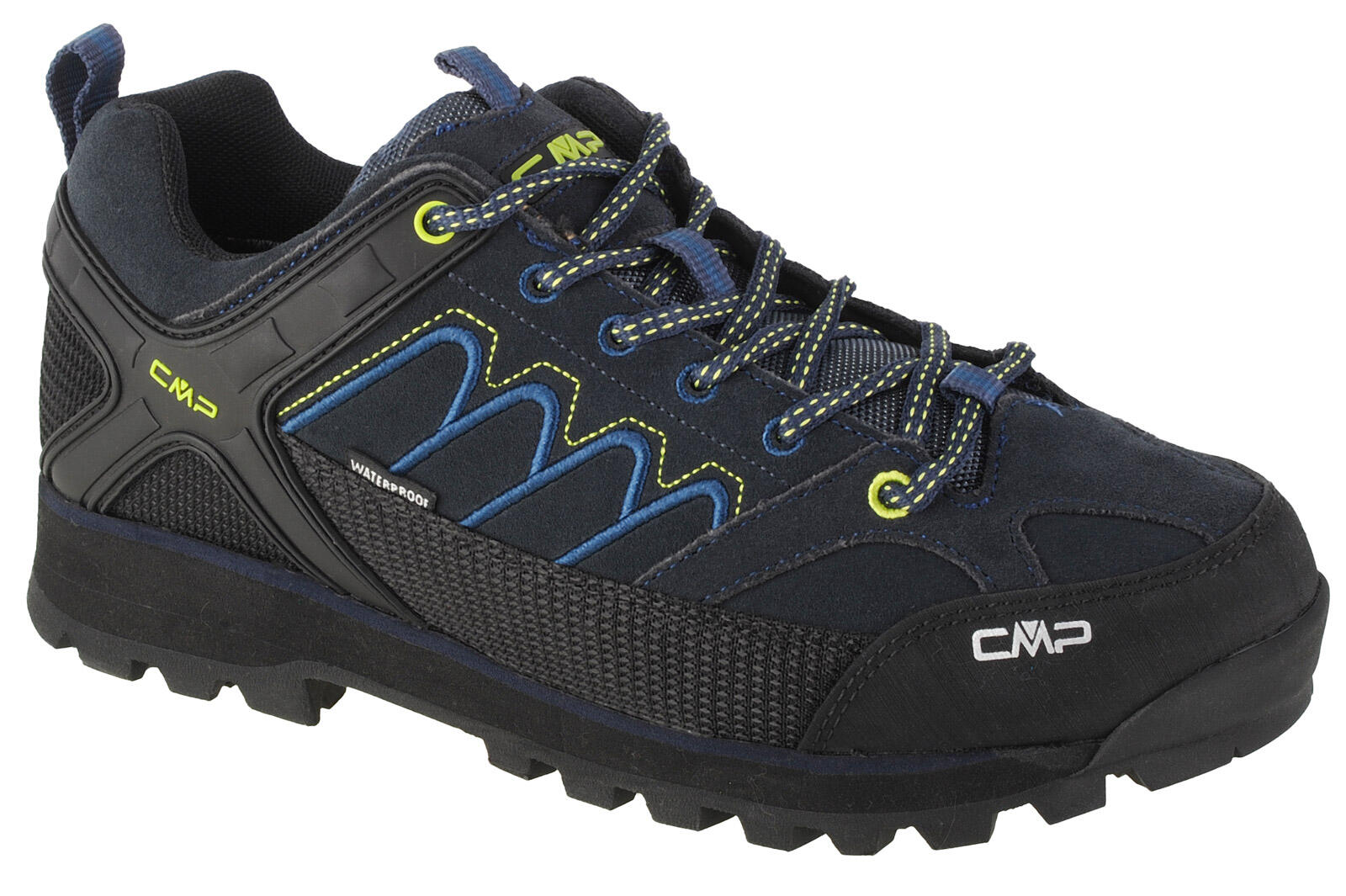 CMP Moon Low Wp męskie buty trekkingowe Moon Low WP, Czarny niebieski, 6.5 UK Wide