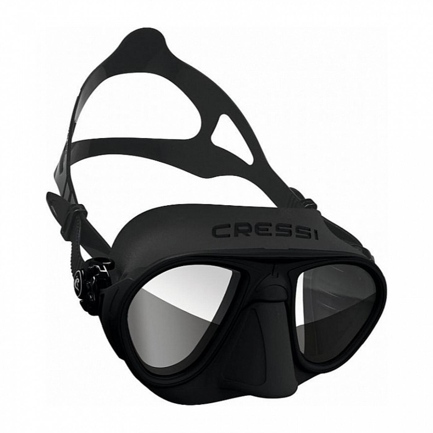 Cressi calibro Dark-NEGRO Espejo DS426050