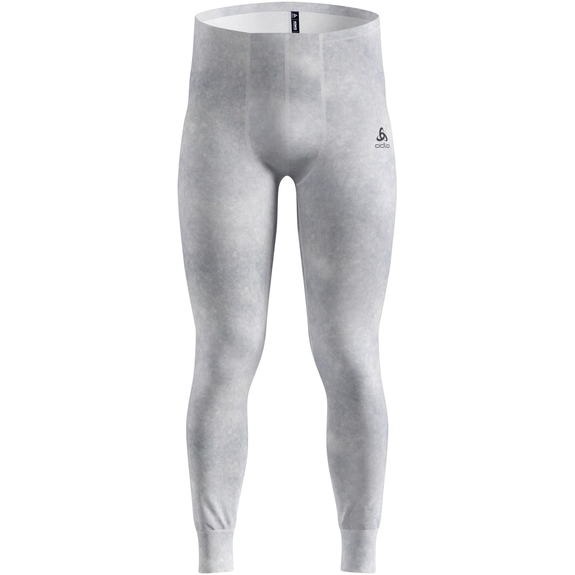 Getry termiczne Odlo Active Warm X Pow BL Bottom Long - silver grey, rozmiar L