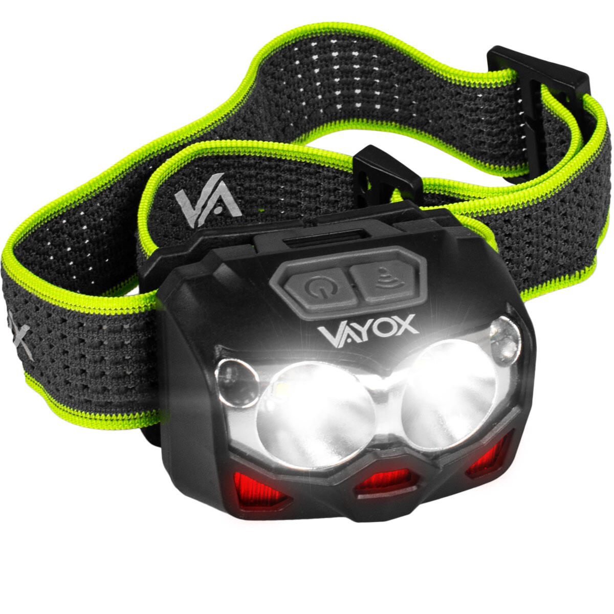 Latarka Czołowa Czołówka Lampka Led Usb Moc Vayox
