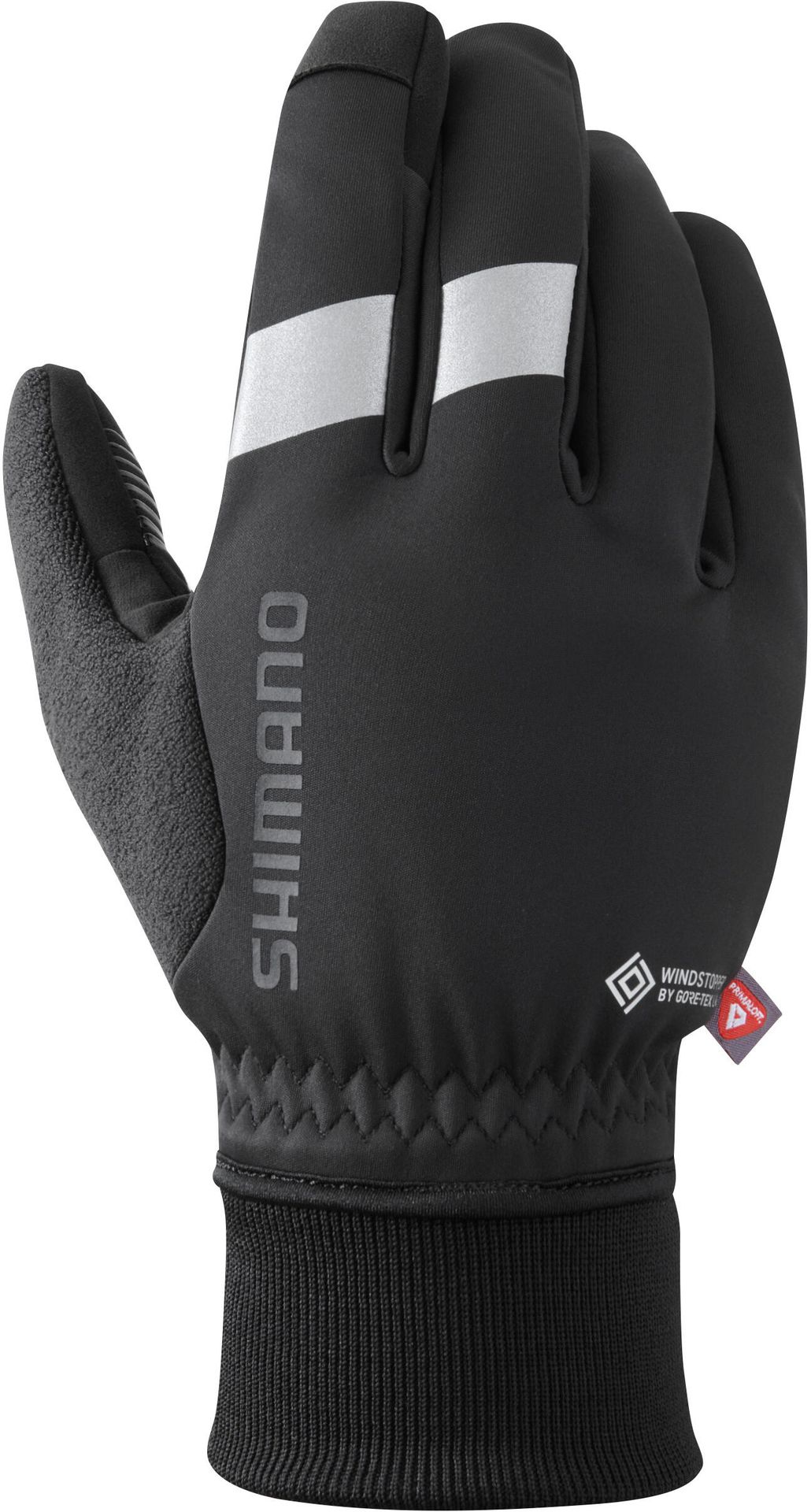 Rękawiczki kolarskie WINDSTOPPER Primaloft, czarne