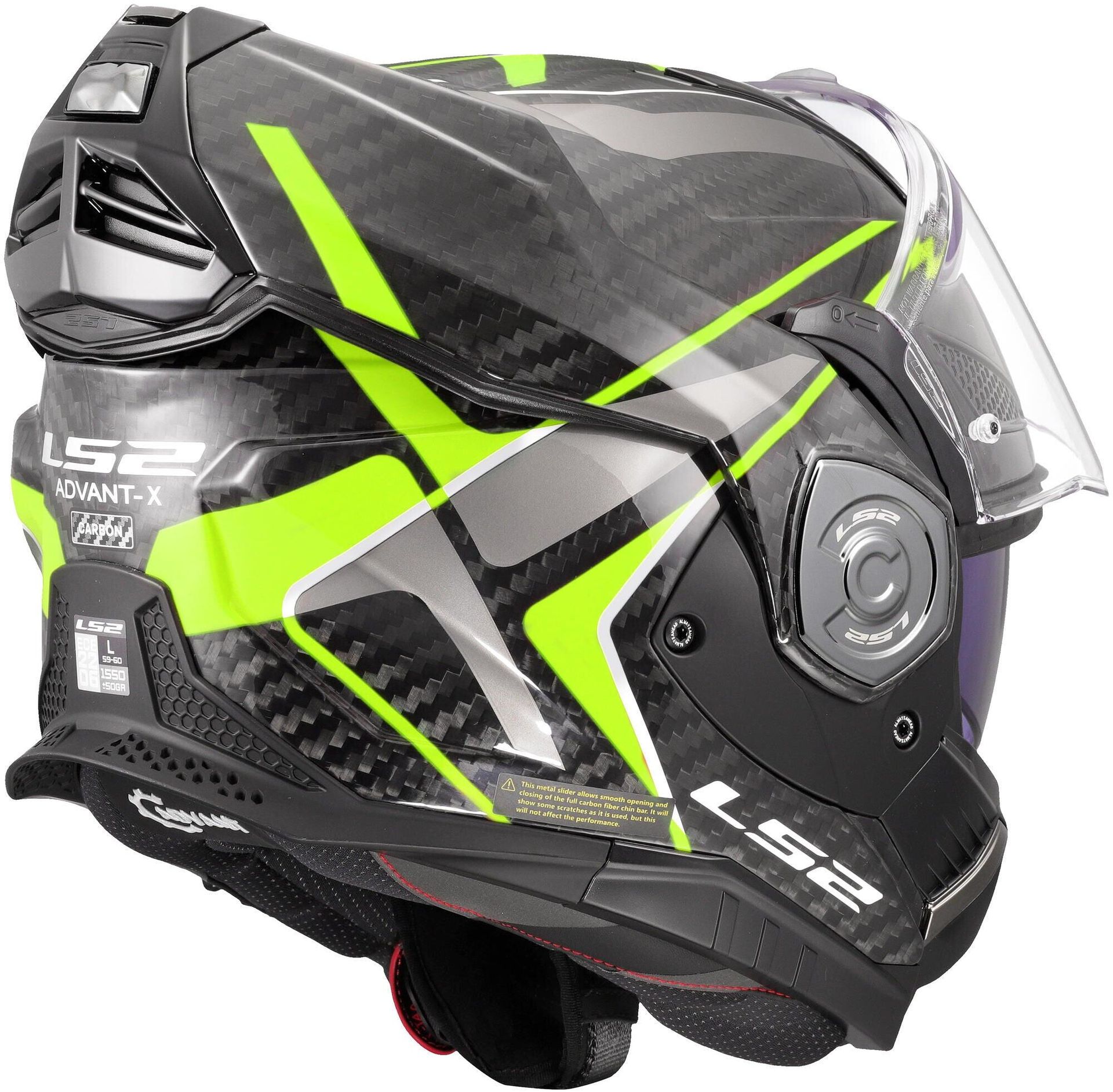 Kask modułowy LS2 FF901 Advant X Carbon Future II, Carbon K6, Pinlock 120, XXL