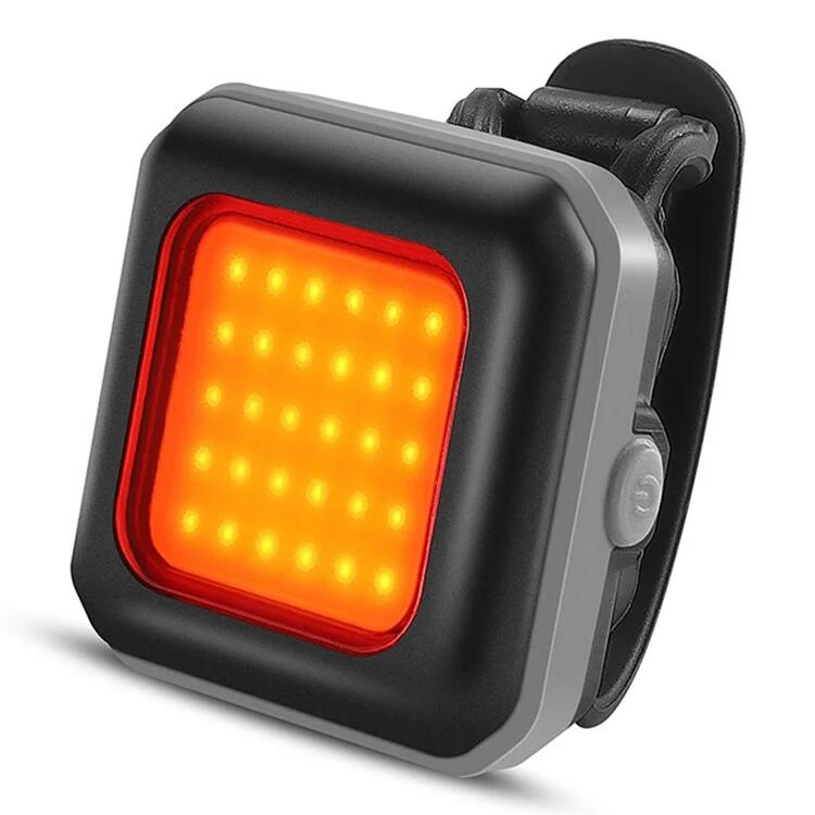 Lampka LED bezpieczeństwa do roweru - Szare tylne światło / Czerwone światło