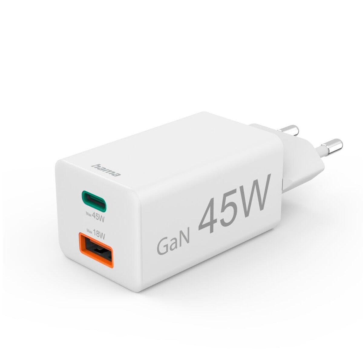 Hama mini 45W GaN QC Biały