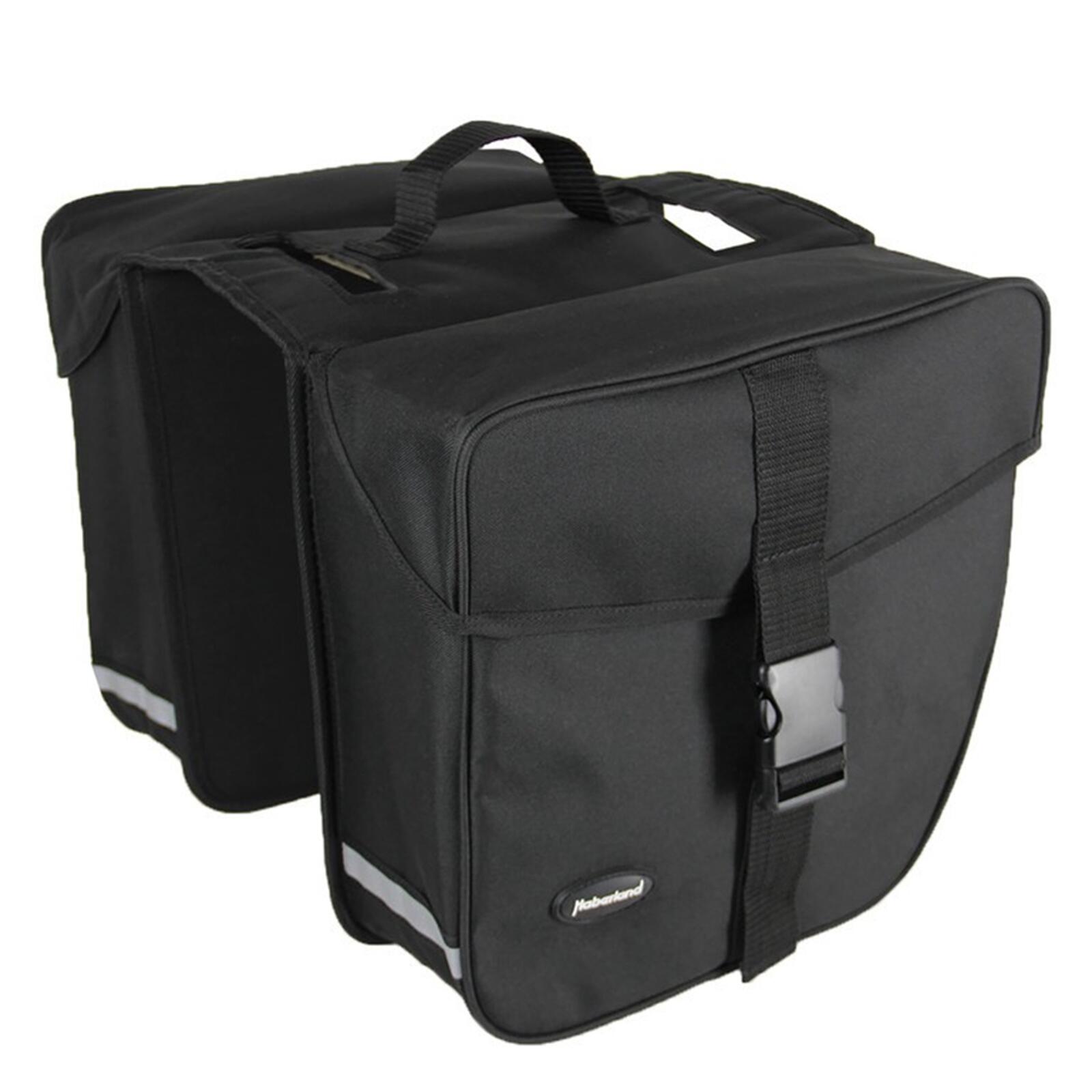 Haberland torba na rower podwójna torba na e-Bike 20 cm mostek, czarna, 32 x 34 x 16 cm, 28 litrów, 190207 00 190207 00_Schwarz_32 x 34 x 16 cm, 28 Liter