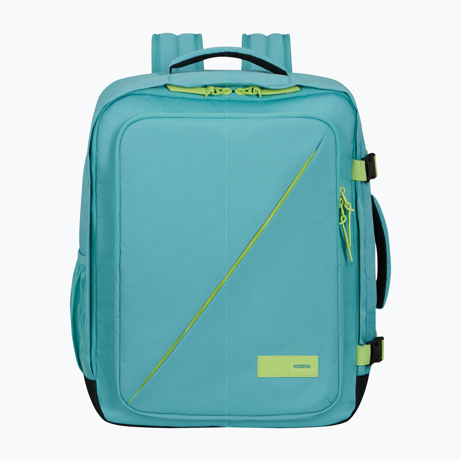 Plecak kabinowy American Tourister Take2Cabin M - dusty turquoise / lime