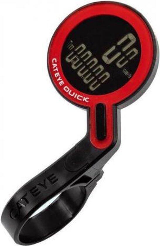 Licznik rowerowy CATEYE Quick CC-RS100W Czarno-czerwony