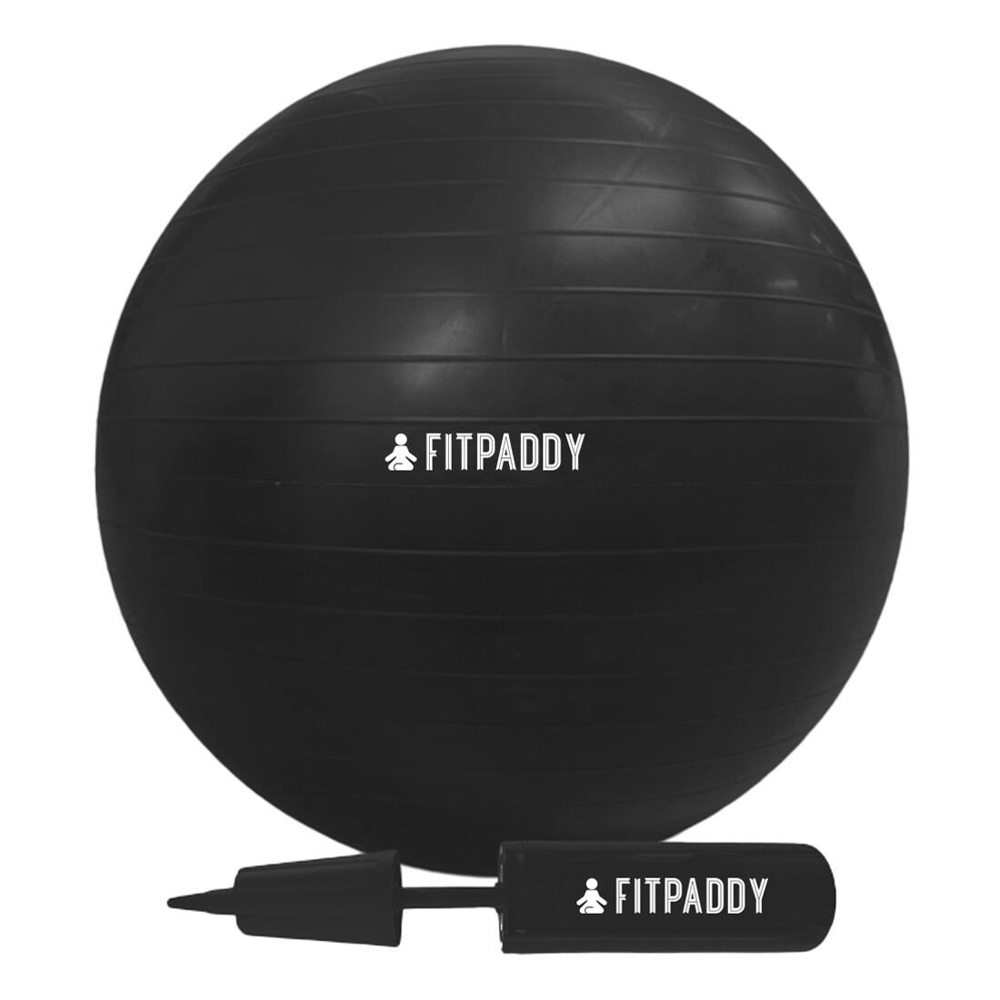 Piłka gimnastyczna FITPADDY GALL65 Czarny (65 cm)