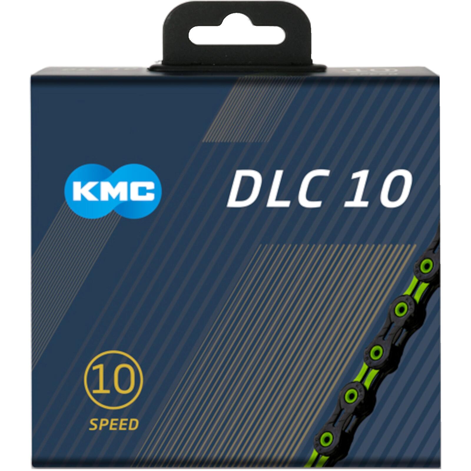 KMC łańcuch DLC10 116 ogniwa pudełko czarne niebieskie rower