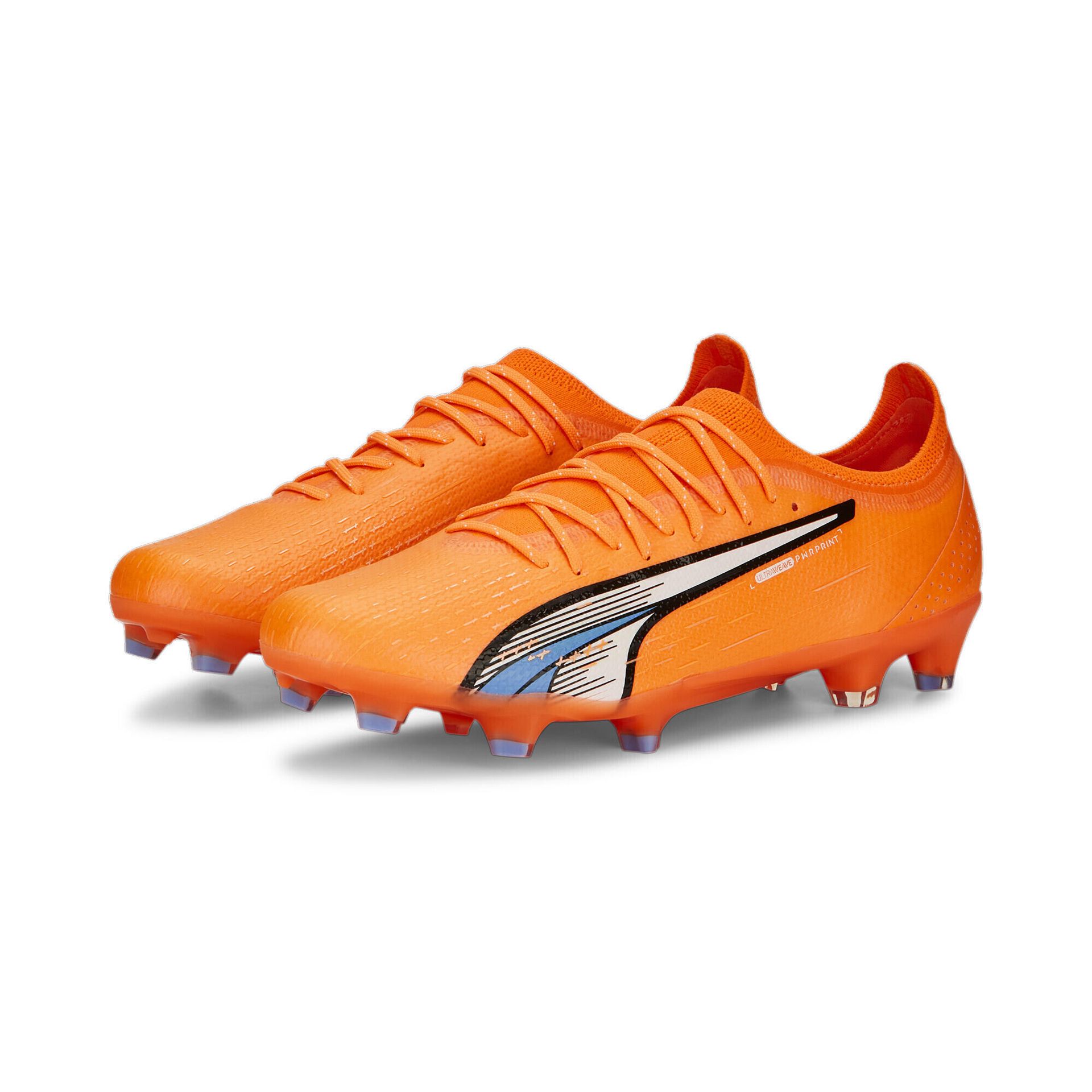 Buty piłkarskie męskie PUMA Ultra Ultimate FG/AG ultra orange/puma white/blue glimmer