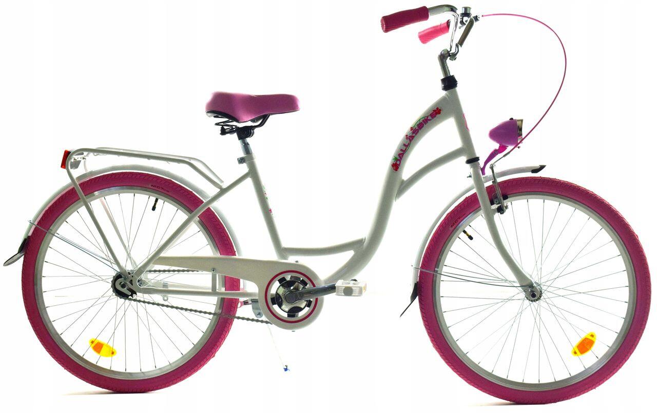 Dallas Bike City 1spd 26 cali Damski Miętowy z różowym