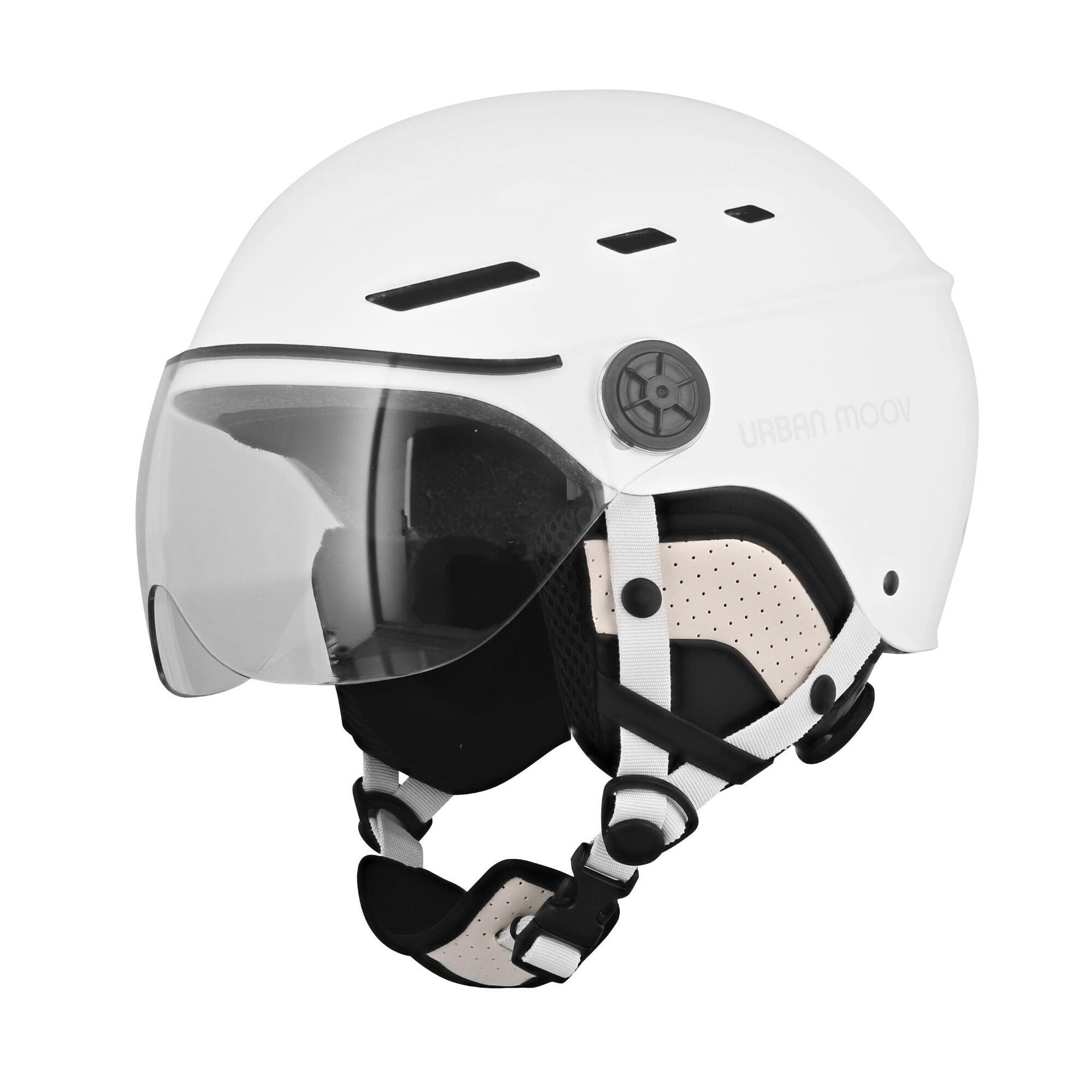 Kask Visor T'nB z daszkiem Rozmiar L (obwód głowy 58-62 cm) - biały