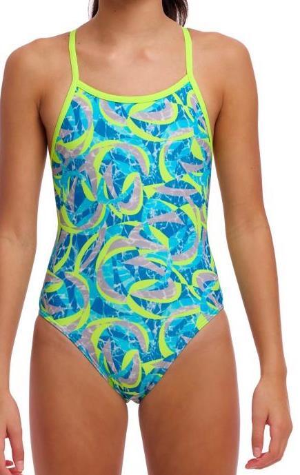 Strój do pływania dziewczęcy Funkita Ice Slicer - Single Strap