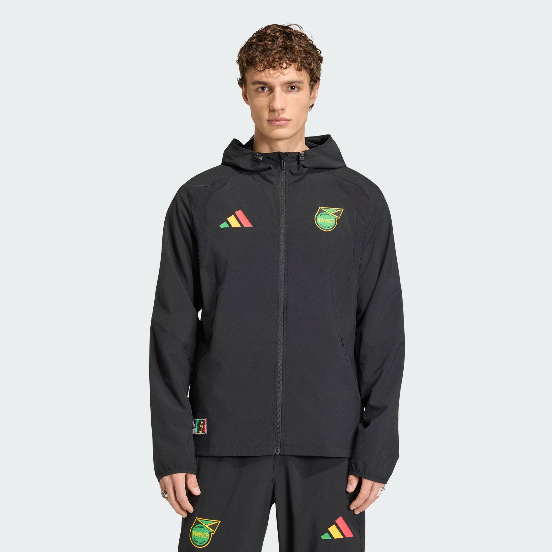Wiatrówka Jamajka x Bob Marley Tiro Travel z suwakiem na całej długości