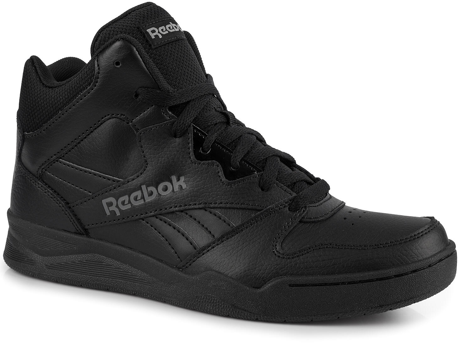 Męskie buty sportowe wysokie skórzane czarne REEBOK ROYAL
