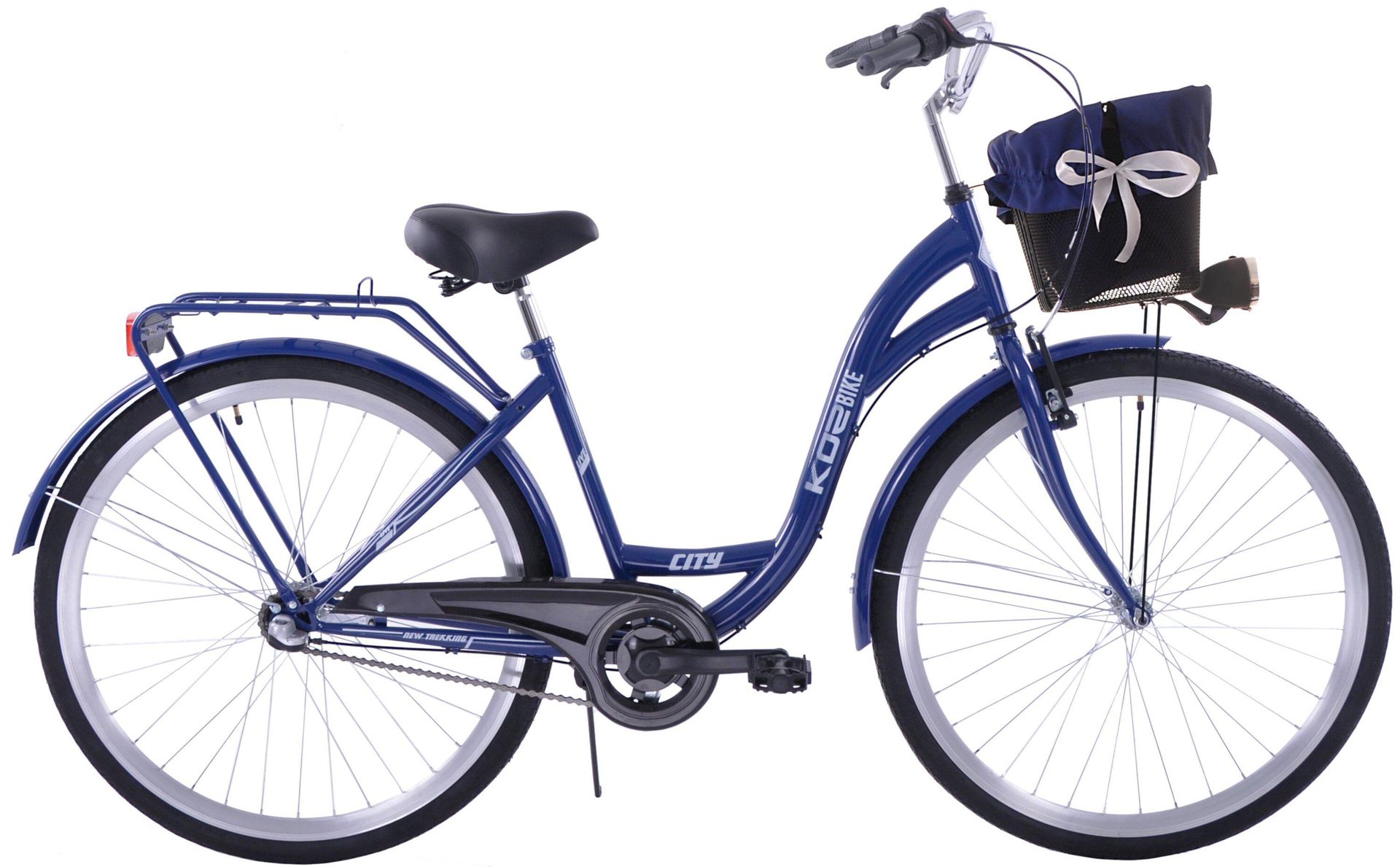 Rower miejski 28 damski Kozbike (K48) 3 biegi granatowy (2P3)