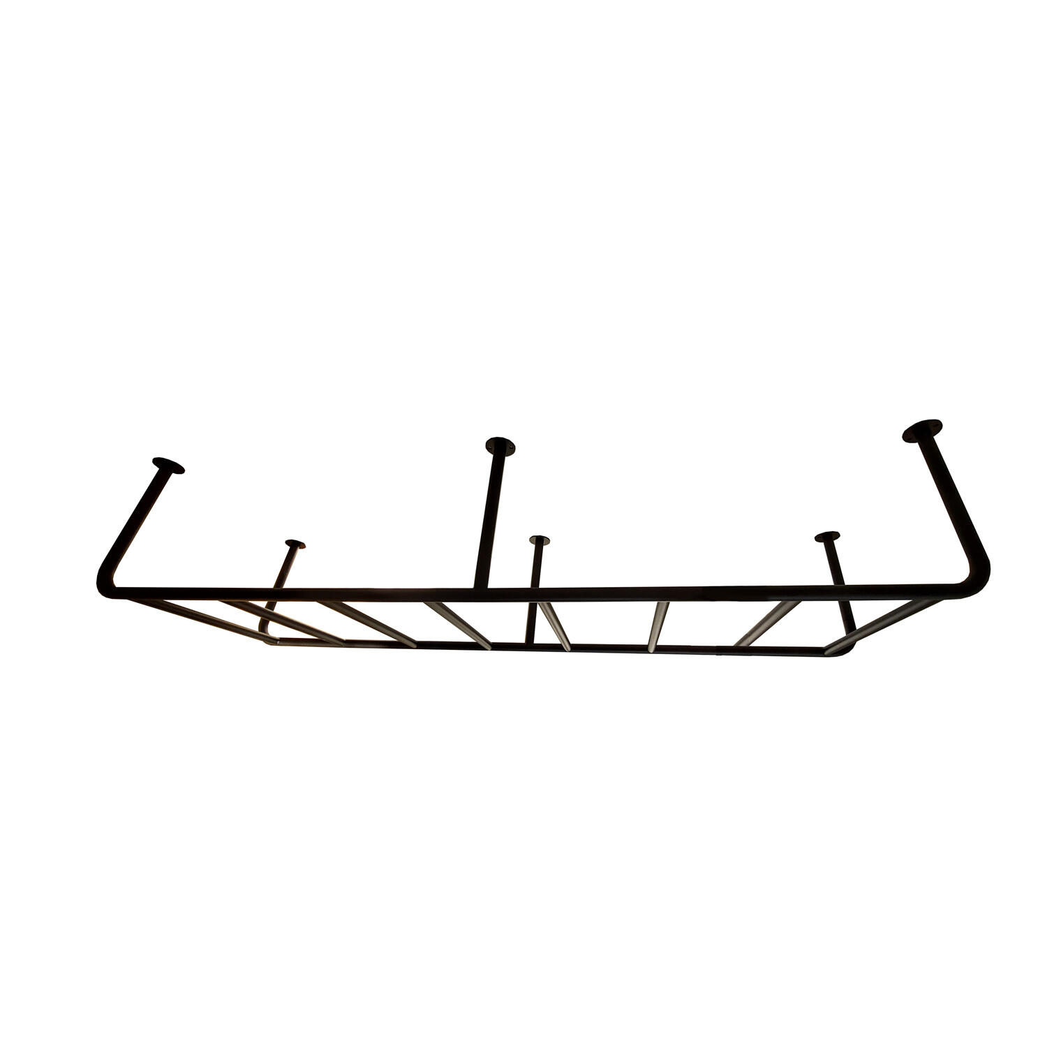 MAŁPISZON Drabinka gimnastyczna sufitowa Slim metalowa biała 200x40 cm do ćwiczeń