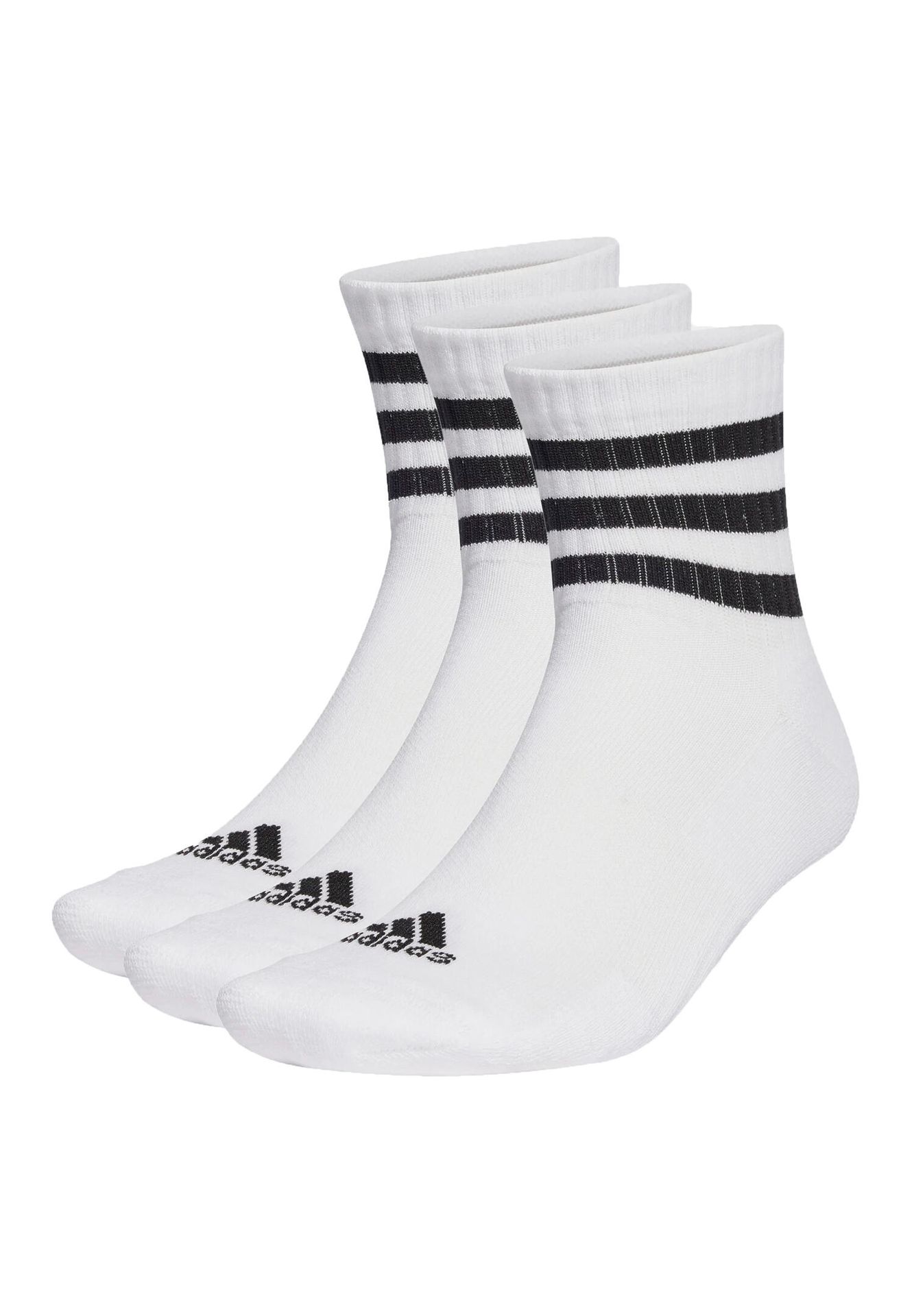 Skarpety adidas 3-Stripes Cushioned Sportswear Mid-Cut Socks 3P