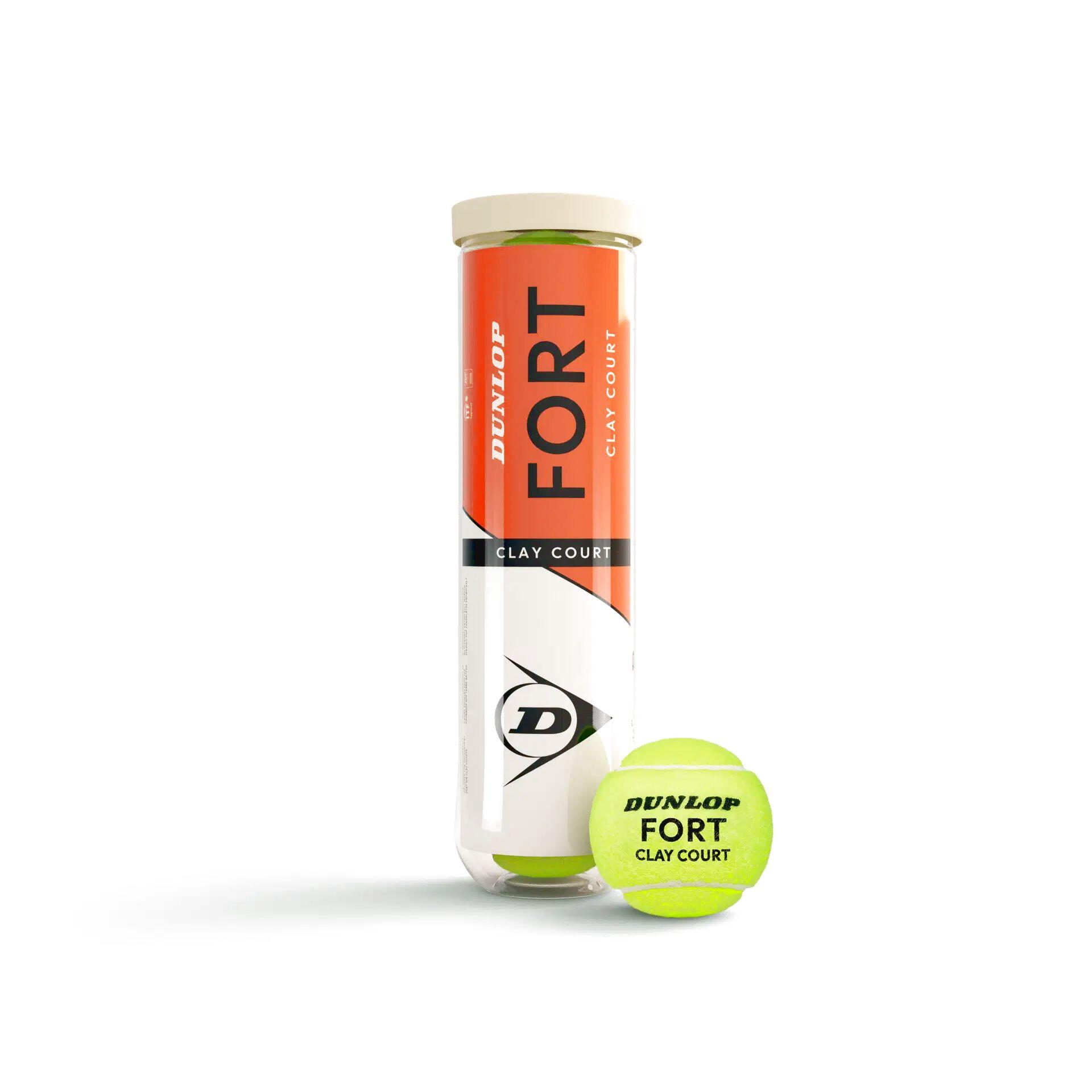 Piłki tenisowe Dunlop Fort Clay Court 4 szt