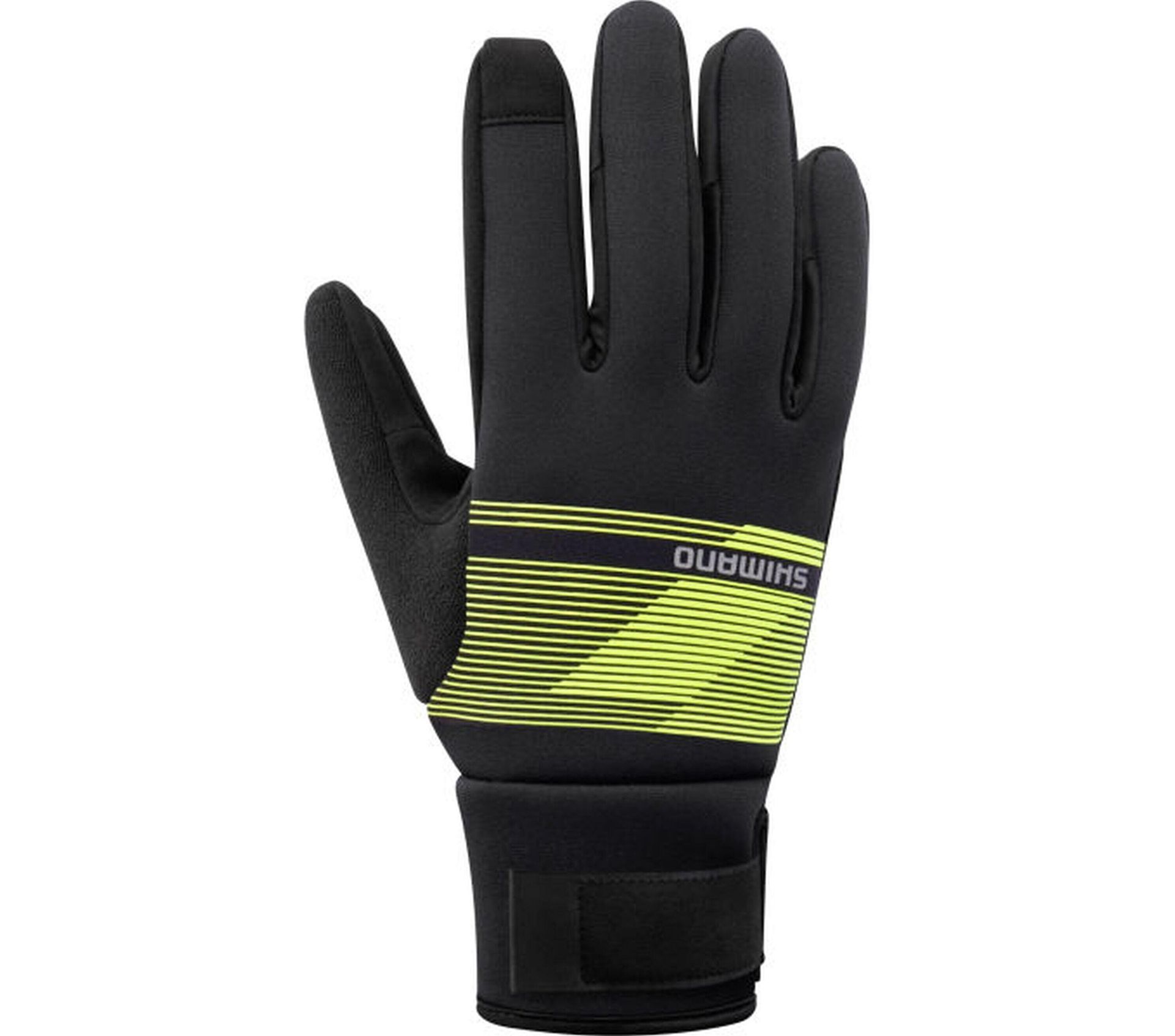 Rękawiczki kolarskie WINDBREAK Thermal, Neon Yellow